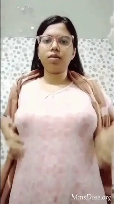 Indian teen bitch play with big boobs cover image