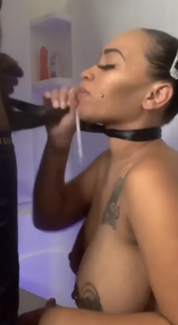 Sexy Ebony Rough Throat Noises image 2
