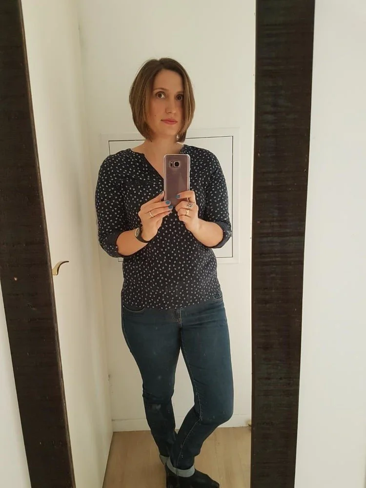 Cute and sexy dressed wife image 8