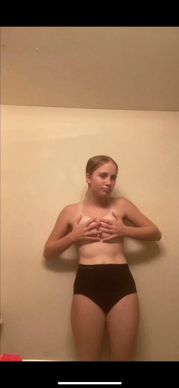 Slutty blonde ex gf masturbates image 18