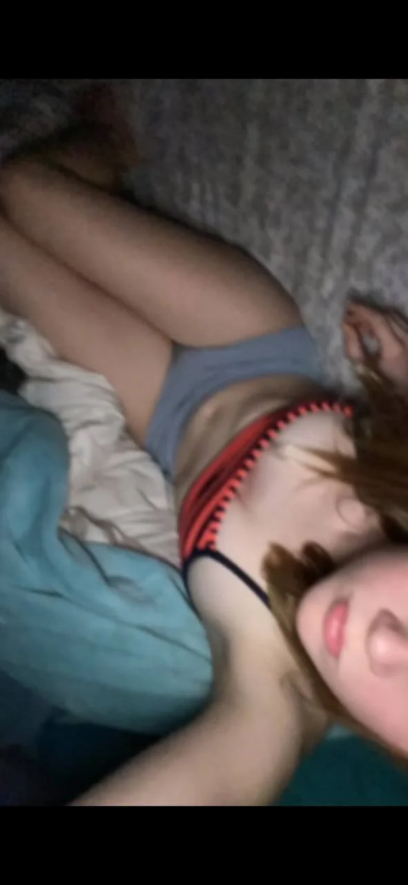 Slutty blonde ex gf masturbates image 2