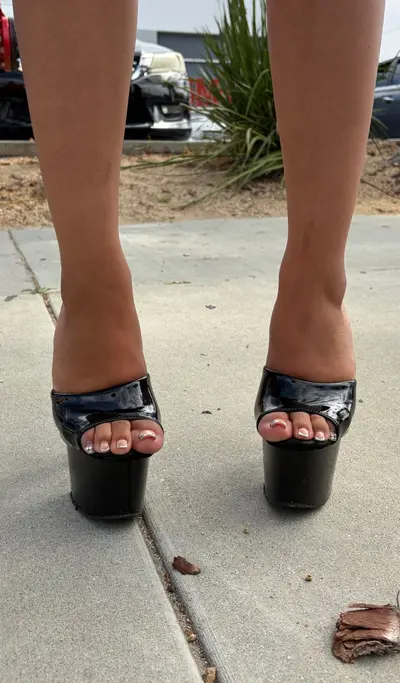 Jayla let’s me take pics of her feet again cover image