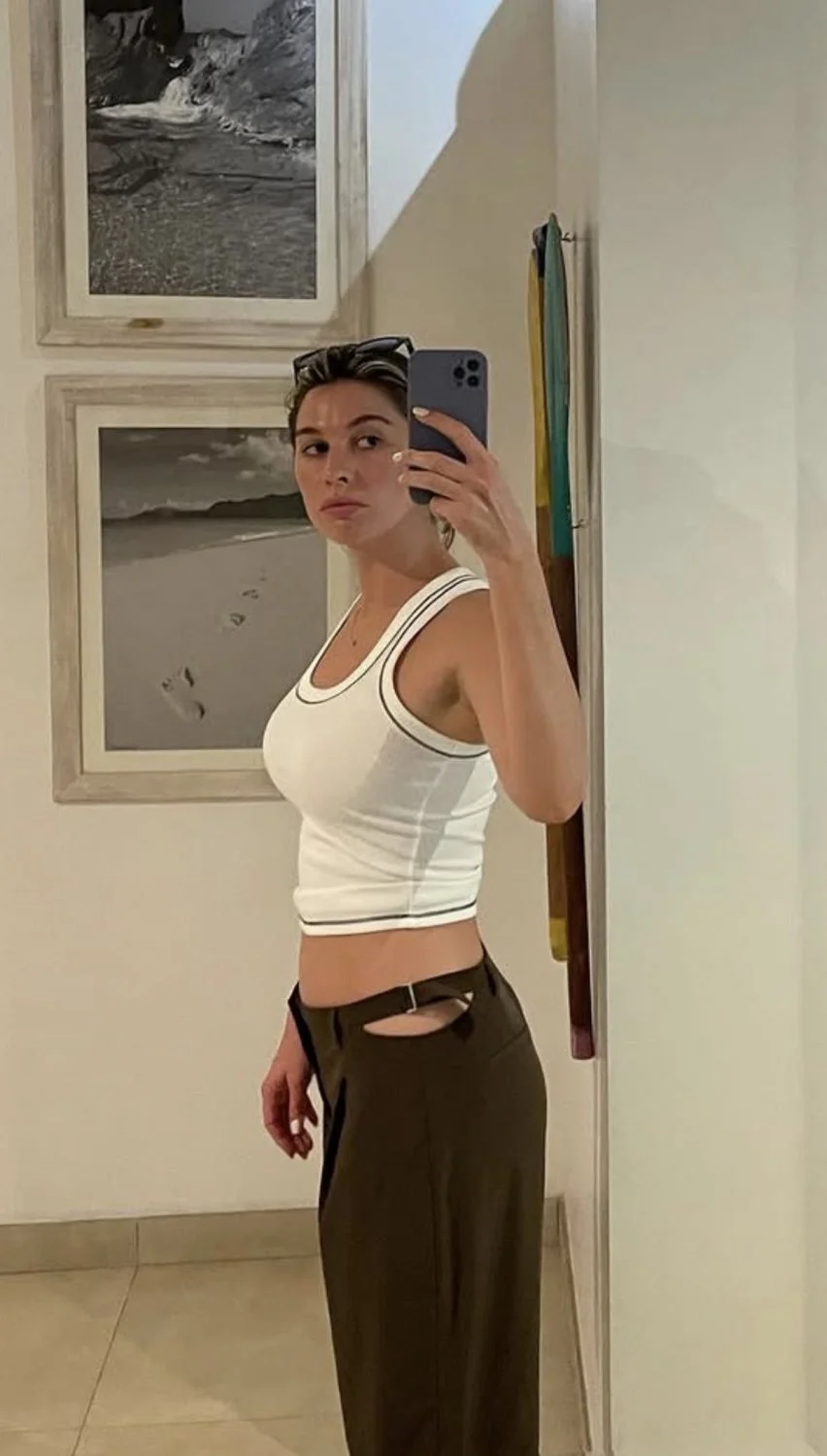 Gorgeous college teen GF with natural tan body image 4