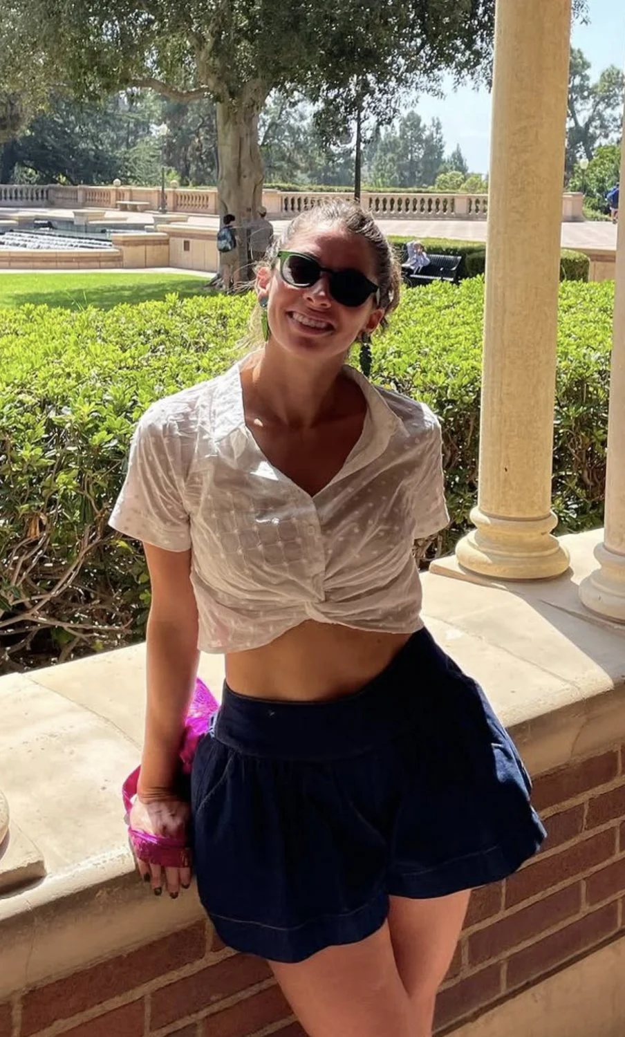 Gorgeous college teen GF with natural tan body image 7