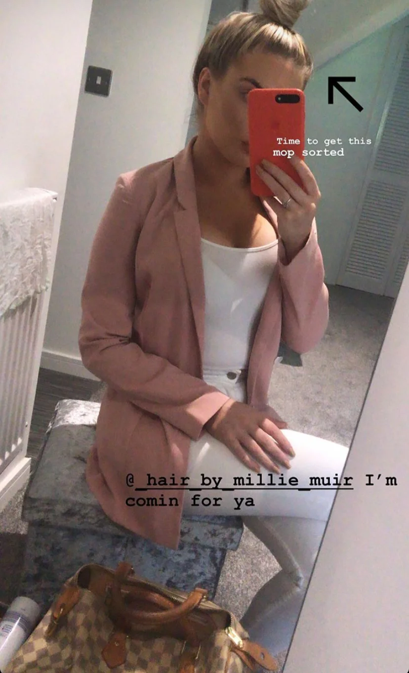 Blonde Scottish Chav Slut with her plastic tits image 15