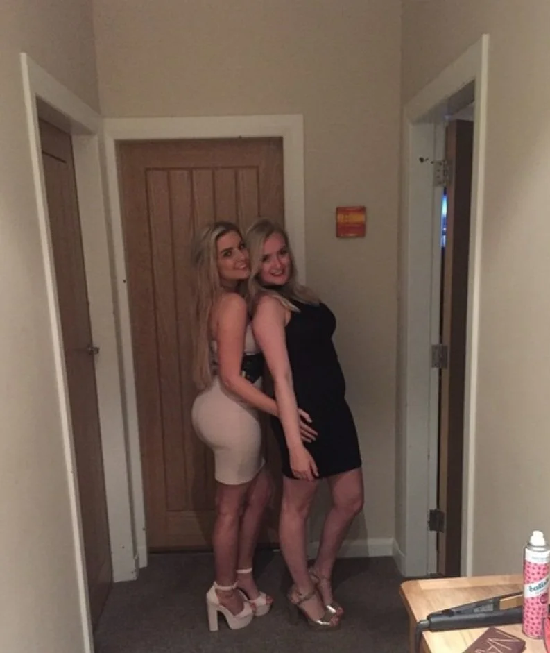 Blonde Scottish Chav Slut with her plastic tits image 16