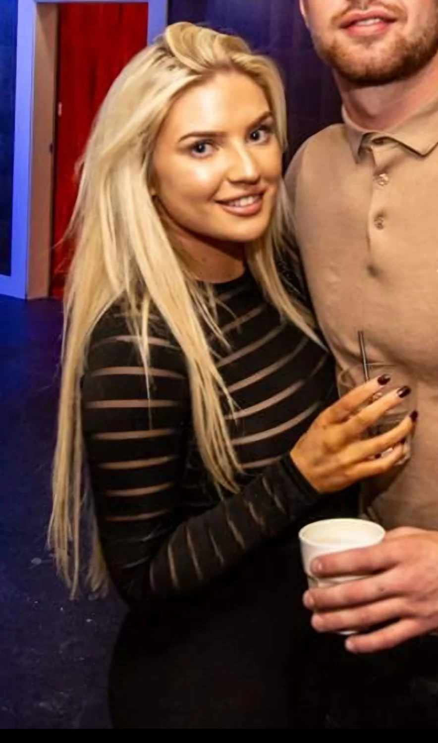 Blonde Scottish Chav Slut with her plastic tits image 19
