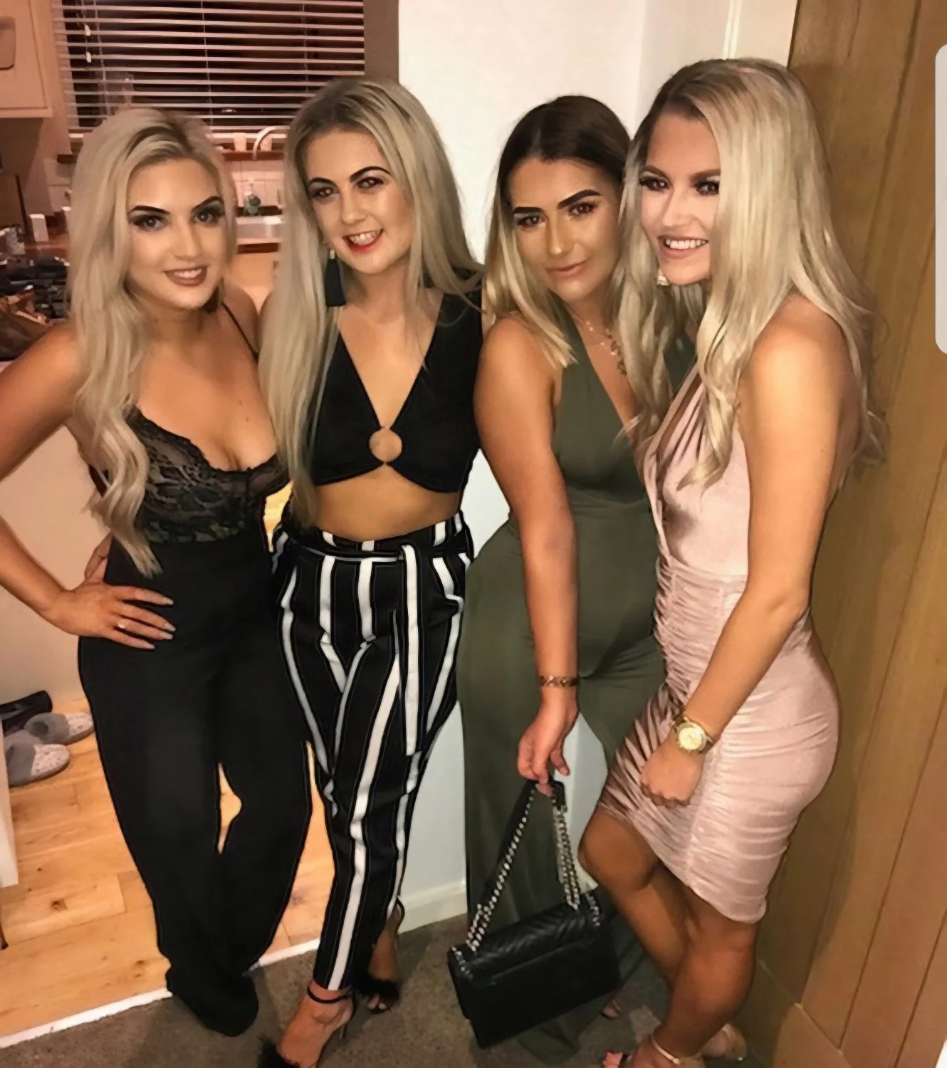 Blonde Scottish Chav Slut with her plastic tits image 43