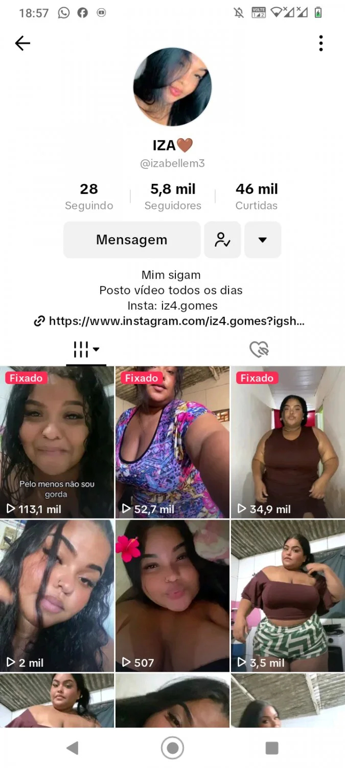 seguidor vazou vídeos e fotos da gordinha gostosa vazados iz4 gomes image 4