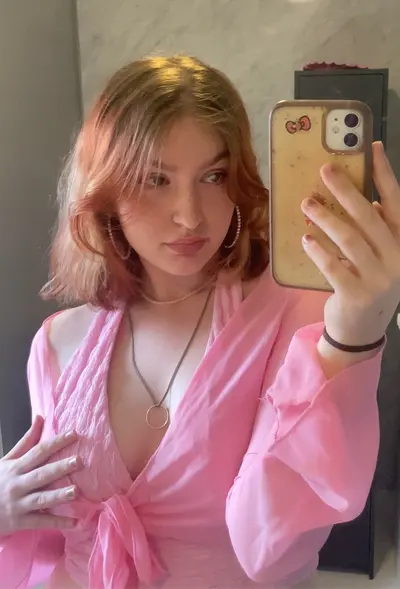 Sexy blonde bimbo shared to enjoy if this blows up will post nudes and more!!!! cover image