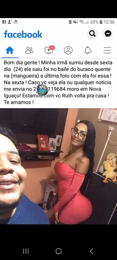 Fez post procurando a irmã trans que tava na suruba cover image