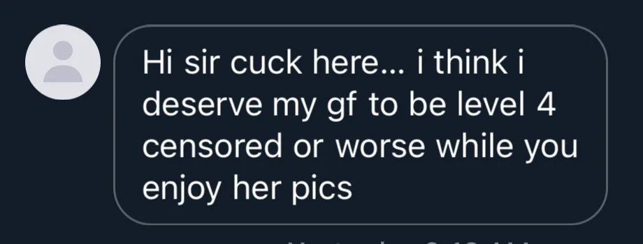 you agree? message me cuck image 2