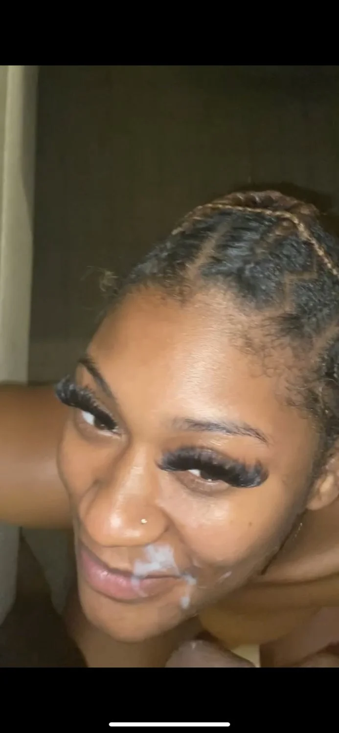 Curvy small bbw gets cum on her tits image 6