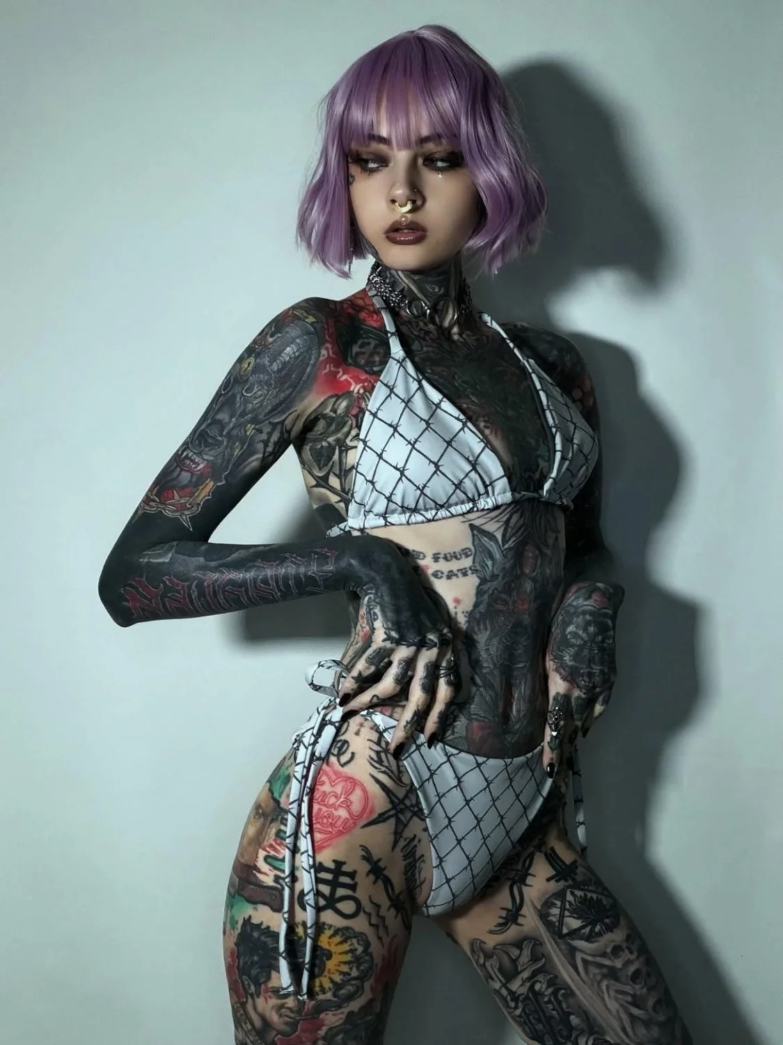 Gorgeous Heavily Tattooed Babe SFW 😇🙏 image 19