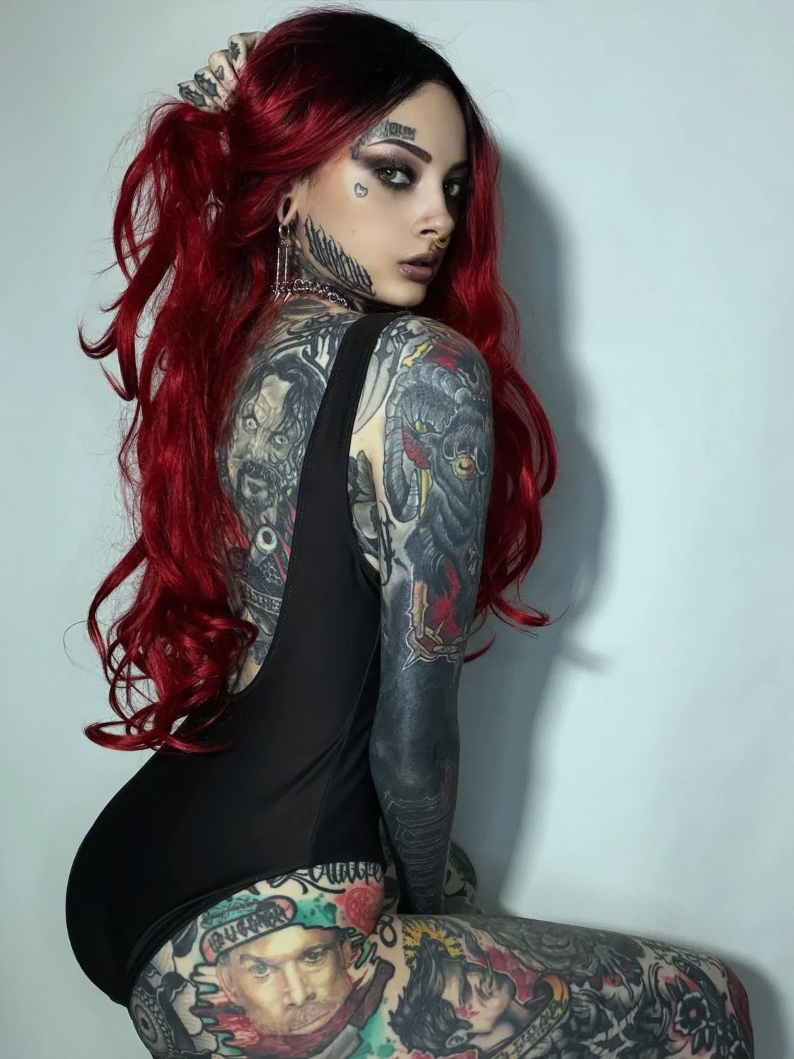 Gorgeous Heavily Tattooed Babe SFW 😇🙏 image 28