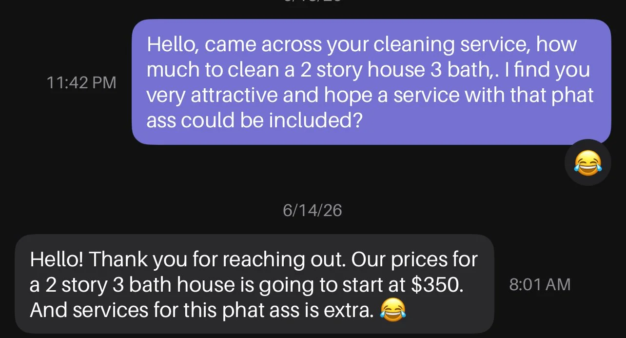 Maid service came over to clean the pipes main image