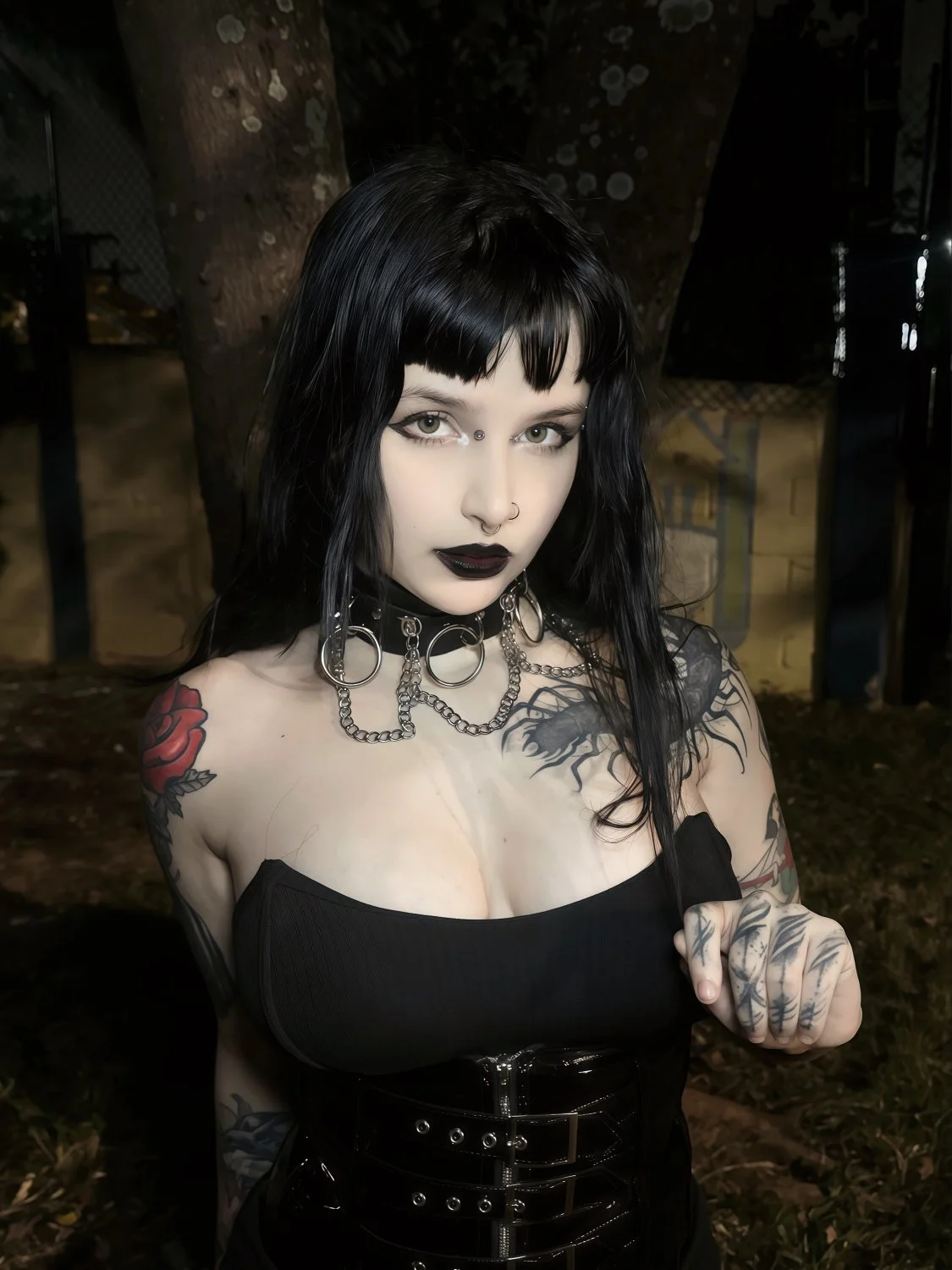 Um grande preto dotado pra fuder com essa gotica branquinha gostosa e tudo o que nos queremos ver! image 6
