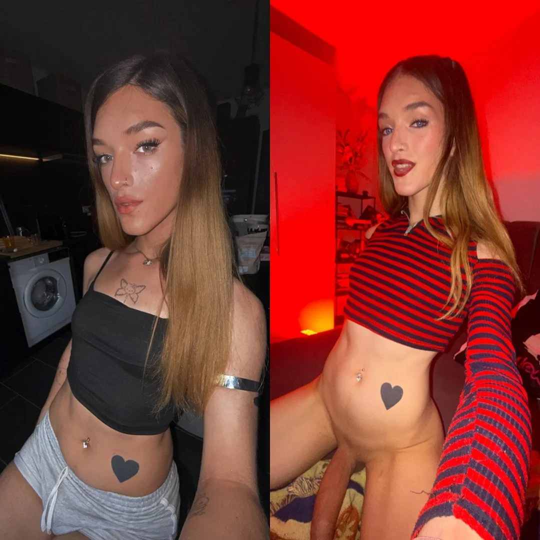 Hung Trans Girl Shooting A Big Load| Tranny, Trap, Tgirl, Ts, Shemale, Femboy, Sissy image 3