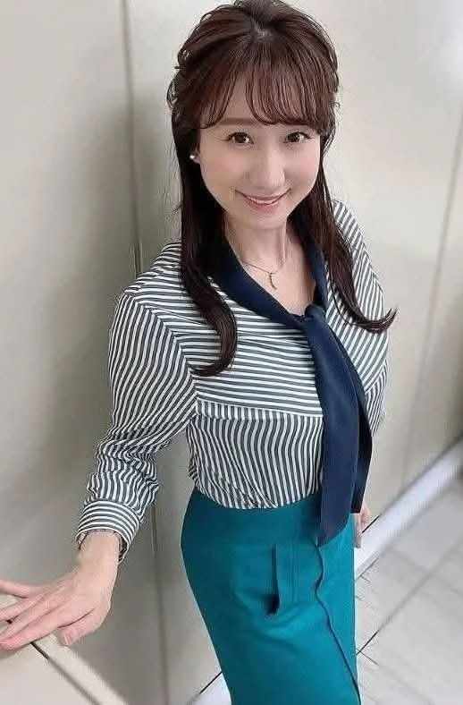🔚Japanese　気象予報士　久しぶりに吉井明子　巨乳　乳抜き　エロス　一発やりたい image 18