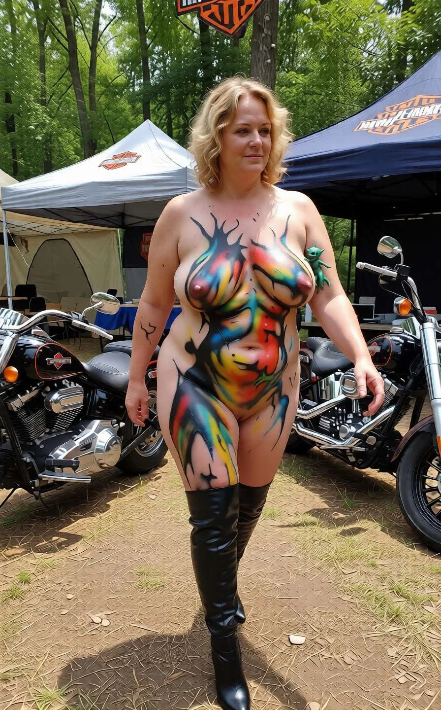 Chubby wife nude and not so nude image 6