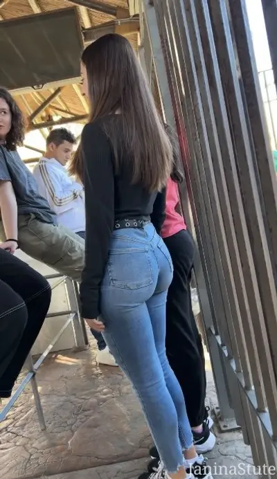 Sexy teen in jeans cover image