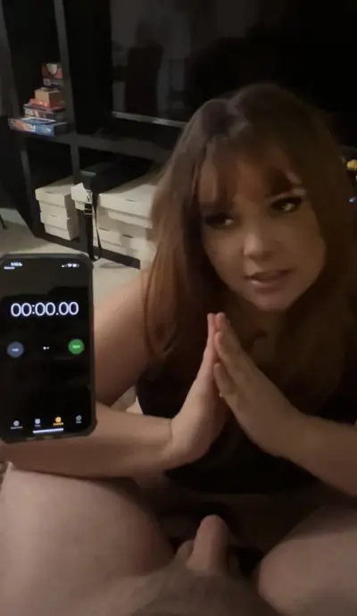 Blowjob Timer Challenge FAIL 😆 Premature Ejaculation Accidental Cum in Mouth cover image