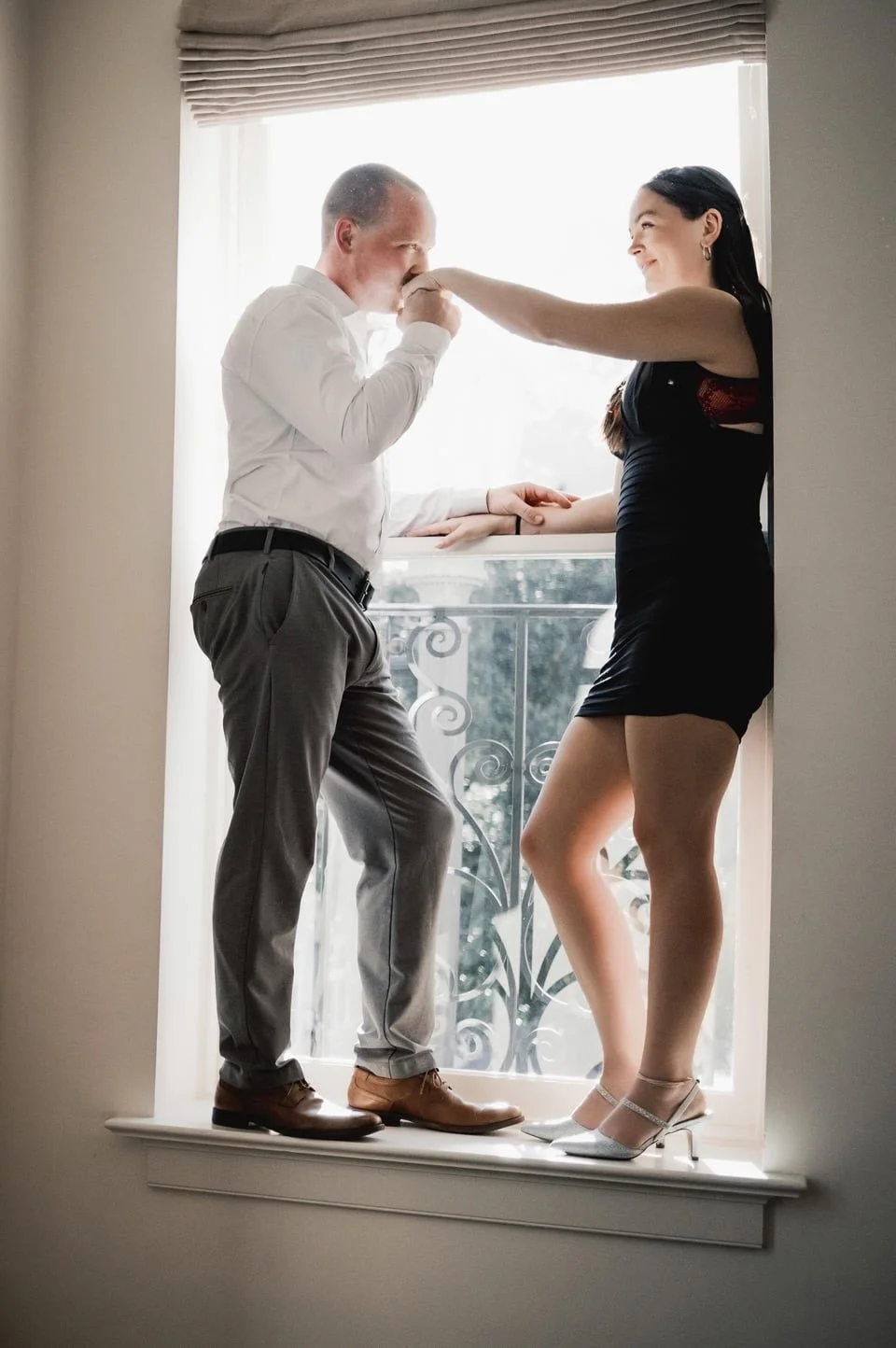 Hot couple boudoir image 15