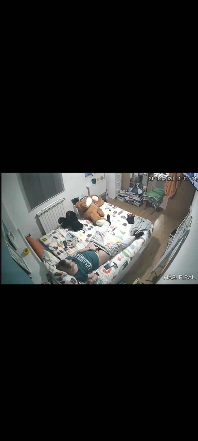 Hidden cam on my sister Masturbate image 1
