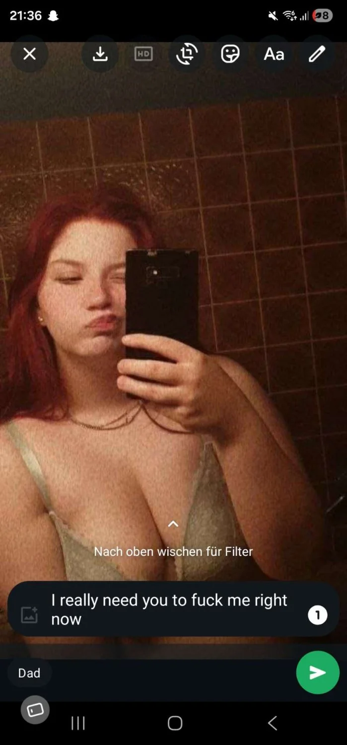Depraved German whore sends nudes to her dad image 3