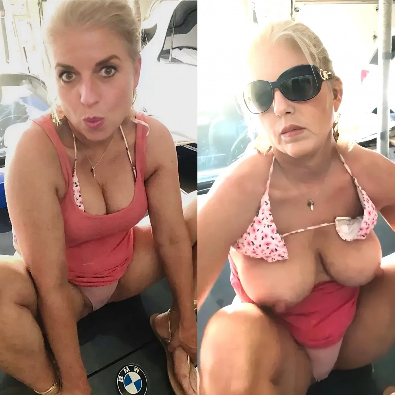 Dressed undressed MILF Nicole repost if she makes you hard😈 main image