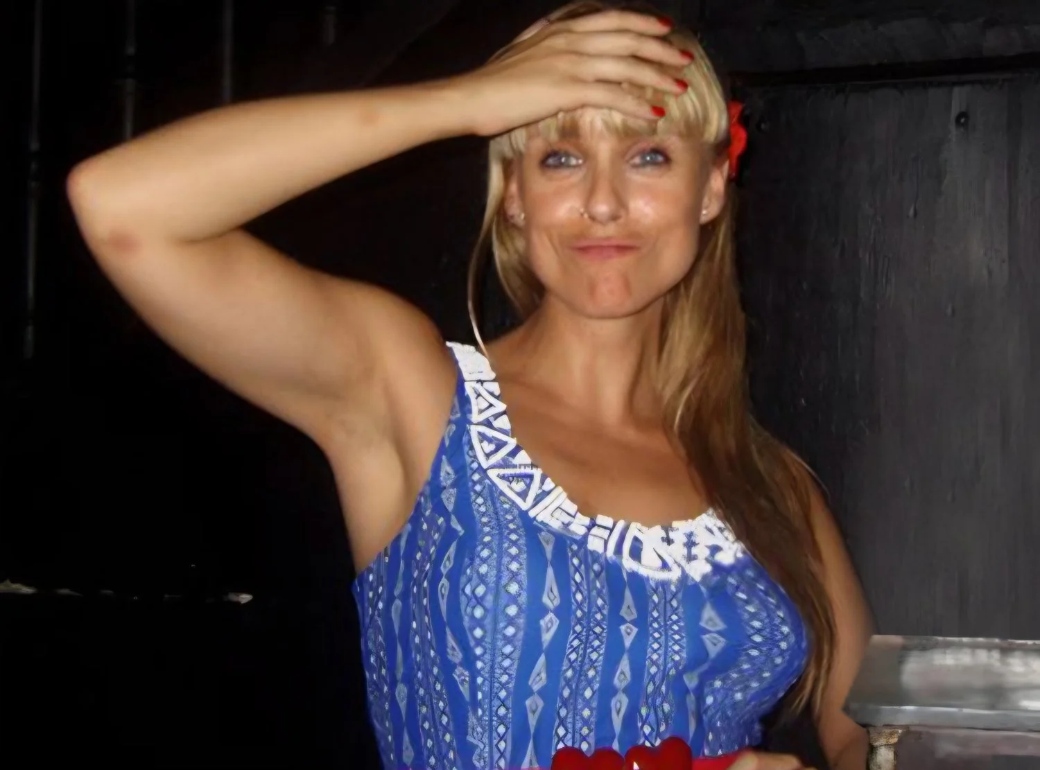 Sara loses a bet and has to do a striptease, showing her pussy lips 🦋 main image