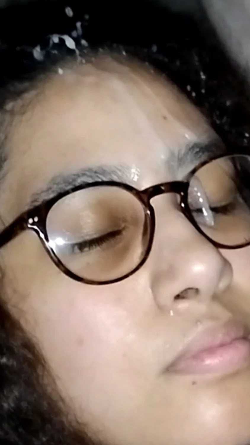 Facial pregnant mom drenched in cum all over hair and glasses massive balls emptied on afro latina main image