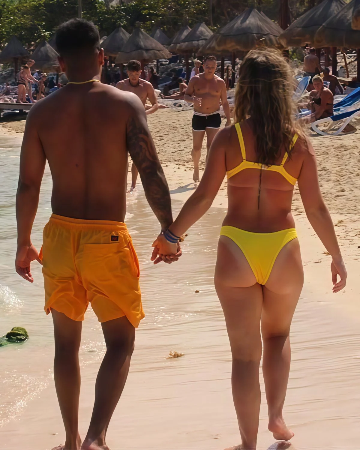 My PAWG petite cousin Krystal in a yellow bikini (Enhanced) image 16