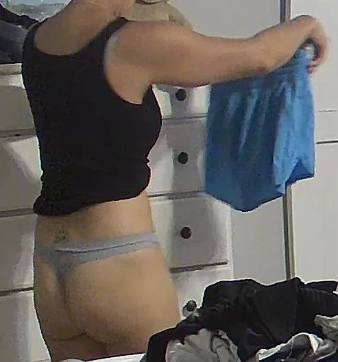 Secret cam fit hot Mom getting dressed, MILF tits image 16