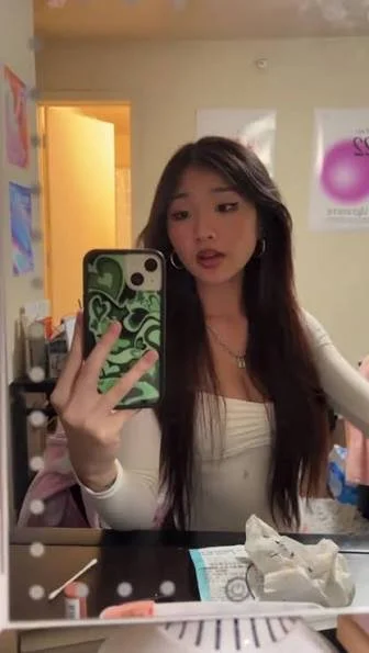 Innocent Ahegao Face Asian teen TikTok slut Jeanne Nguyen needs her mouth stuffed with bbc. image 7