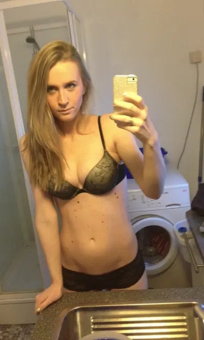 Sexy blondes laundry room selfies cover image