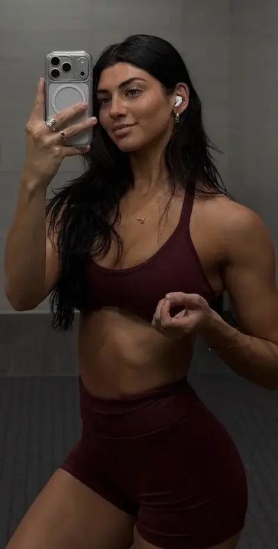 Dark haired tan tight body gym slut cover image
