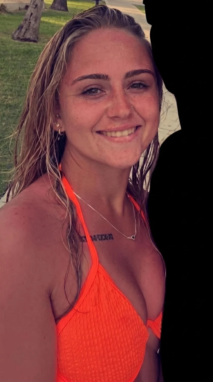 My cousin Krystal beautiful freckles and orange bikini body 😍🥵 image 1