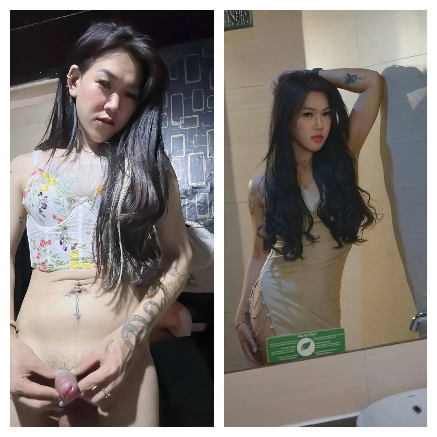 Sunda Ladyboy Dressed and Undressed image 2