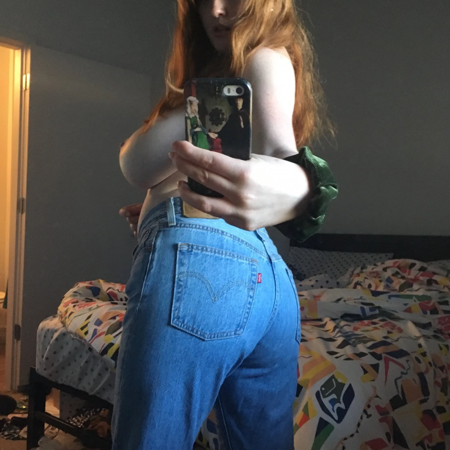 H U G E T I T S on beautiful model - ɹǝpdǝɹsǝdɥouǝ ɹǝppᴉʇ image 50