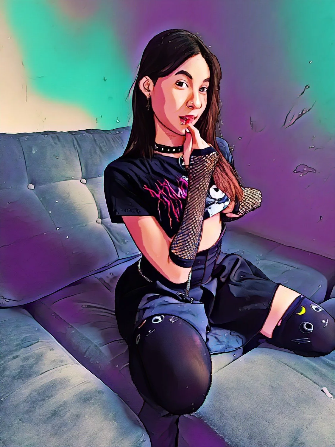 Moreninha gostosa em Cartoon e real image 17