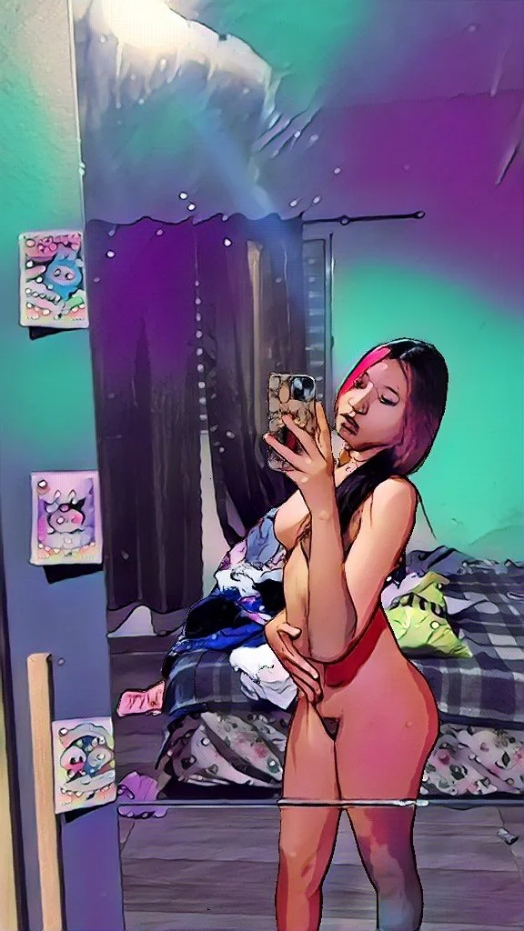 Moreninha gostosa em Cartoon e real image 3