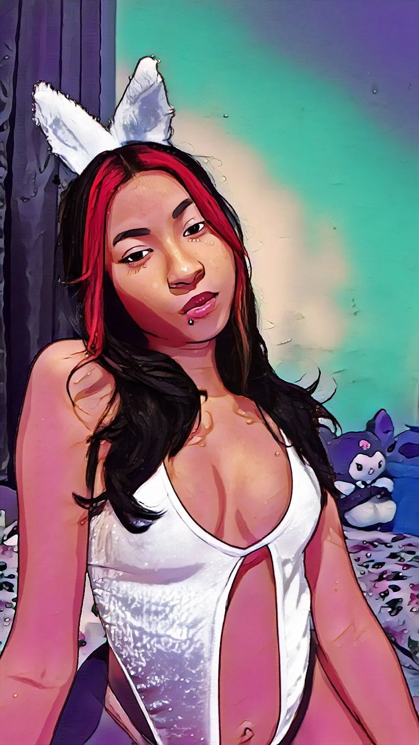 Moreninha gostosa em Cartoon e real image 6