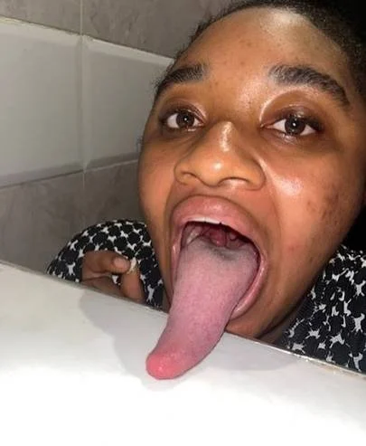 African Ahegao Babe image 1