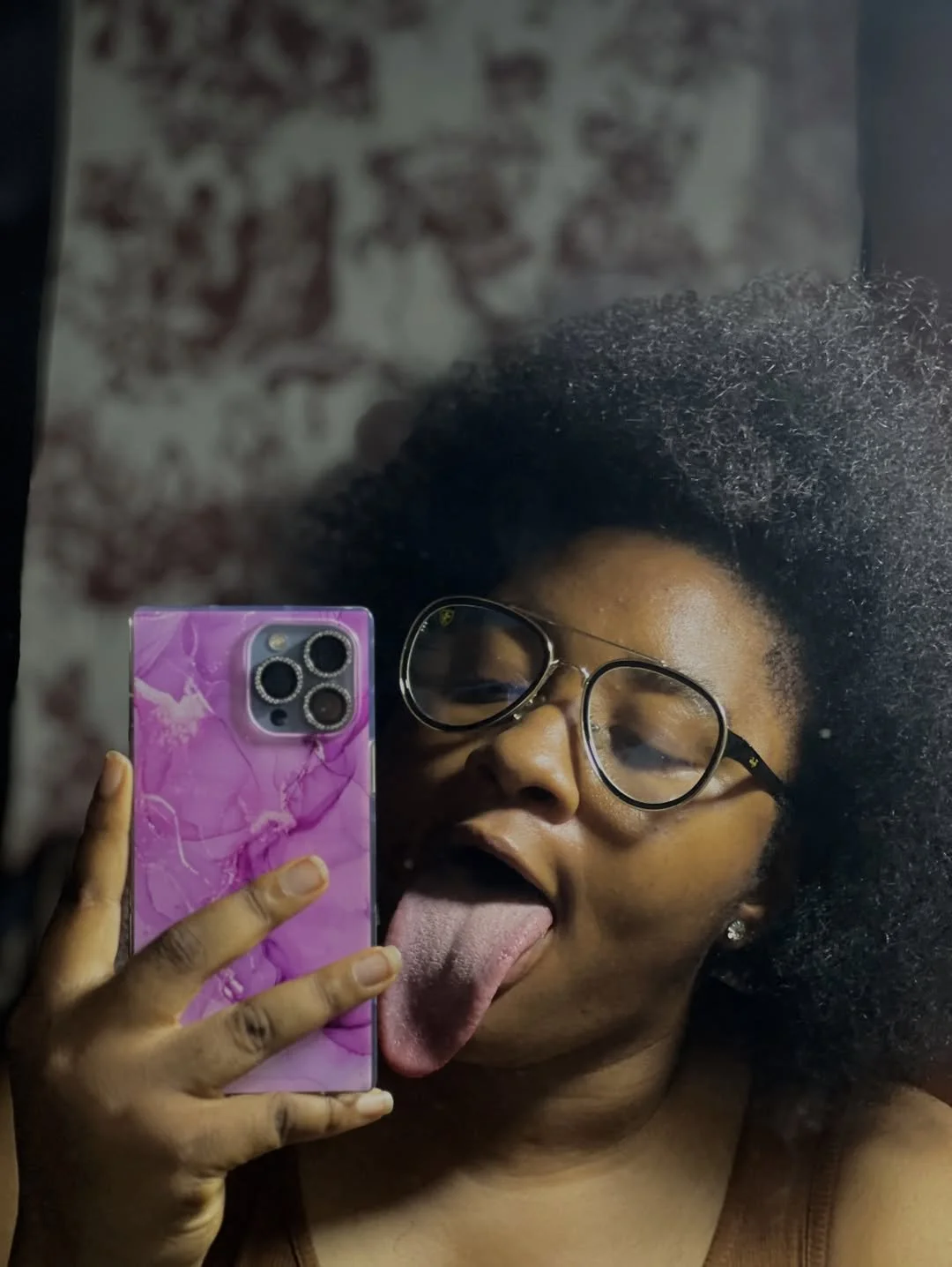 African Ahegao Babe image 6