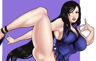 (Commissioned) Tifa High Kicking No Panties ❤️ by Me (CapitalJ) cover image