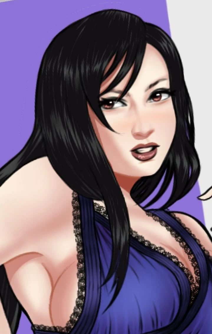 (Commissioned) Tifa High Kicking No Panties ❤️ by Me (CapitalJ) image 8