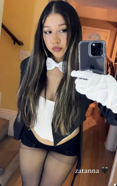 Beautiful 19 yr old Latina with sexy legs and slut face cover image