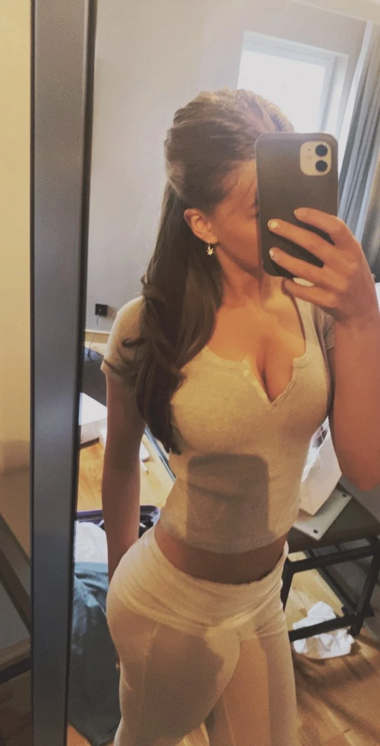 Finnish Brunette Petite Slut. Part 6 (new) showing her tight petite body image 4