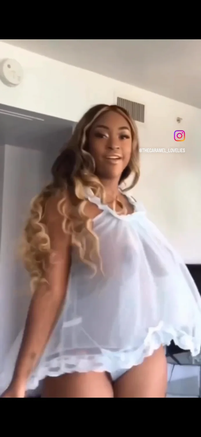 Busty ebony with huge areolas in see trough lingerie 🥵 image 2